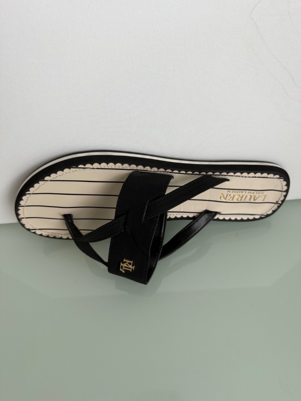 Lauren Ralph Lauren Rosalind Sandals Black Size 9 - Picture 5 of 16